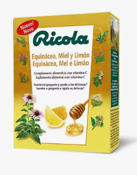 RICOLA EQUINACEA, MIEL Y LIMÓN 50g 14 pastillas