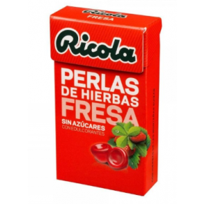RICOLA PERLAS DE HIERBAS DE FRESA 25g